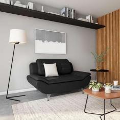 Imagem de Sofá 2 Lugares Nívea Preto - Mobly