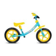 Imagem de Bicicleta Infantil Balance Aro 12 Azul Com Amarelo Verden: Diversão E