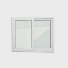 Imagem de Janela de pvc 120x200cm 2 Folhas com Vidro Liso itec Brimak