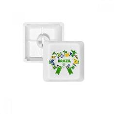 Imagem de Kit de atualização de teclado mecânico PBT teclado cultural do futebol americano brasileiro