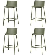 Imagem de Kit 4 Banquetas Ipanema Alta Fratini 96 cm (altura) em Polipropileno B