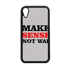 Imagem de Capa Love Peace World Make Sense Not War para iPhone XR para proteção de telefone Apple