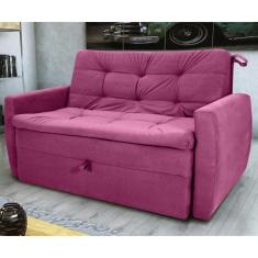 Imagem de Sofá Cama 2 Lugares Piers Veludo Turkey Marsala