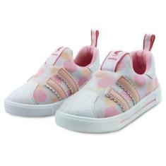 Imagem de Tênis infantil Gatatuya Menina Magic Rosa Escolar Listras Calce Fácil-Feminino