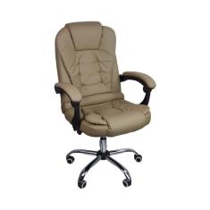 Imagem de Cadeira De Escritório Presidente Reclinável Ergonômica Bege