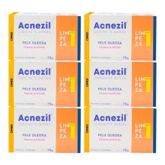 Imagem de Kit c/6 und Acnezil Sabonete 70g Pele Oleosa