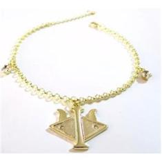 Imagem de Pulseira Curso Profissão Recursos Humanos Folheado Ouro 18k