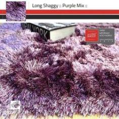 Imagem de Tapete Long Shaggy Purple Mix, Roxo/, Fios de Seda 60mm 2,00 x 2,50m