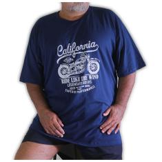Imagem de Camisa de malha gola olímpica Plus Size com estampa California em 1 cor na frente, t-shirt/unisex 100%algodão