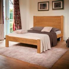 Imagem de Cama de Casal Madeira Imbuia Lara Turca - MAIS MADEIRA