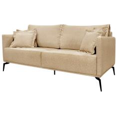 Imagem de Sofa Liv 2 Lugares 160cm Pes Aço Linho 231 Dourado Ezz