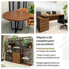 Imagem de Mesa Escrivaninha p/ Estudos Pé Metal 150cm x 60cm F5 Office - F5 Offi