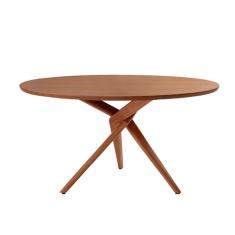 Imagem de Mesa para Sala de Jantar Ballare 135cm Redonda Madeira Laminado Moderna Mobília