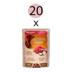 Imagem de Kit 20 Ração Special Dog Sache Cães Filhotes Carne 100g