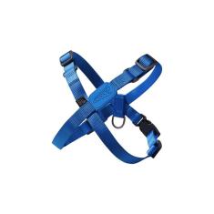 Imagem de Coleira Peitoral Ajustável em X para Cães Azul Marinho - P