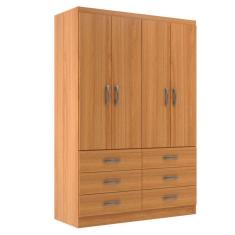 Imagem de Guarda-Roupa Solteiro Treviso 4 PT 6 GV Cinamomo