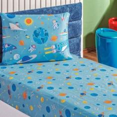 Imagem de Jogo de Cama Infantil Solteiro Bouti Kids 02 Pçs Astronauta