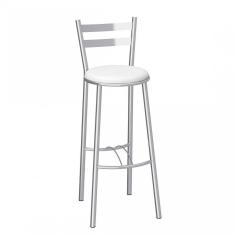 Imagem de Banqueta Alta Cromada Verona Compoarte Cromado 