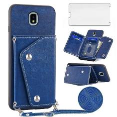 Imagem de Asuwish Capa de telefone para Samsung Galaxy J3 Orbit J 3 Star 2018 3J Achieve capa carteira com protetor de tela suporte para cartão alça transversal acessórios para celular J3V V 3ª geração SM J337A