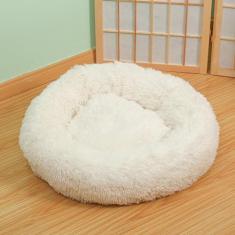Imagem de KAIJIE Cama de cachorro para cães extra – Cama lavável para animais de estimação, antiderrapante, redonda, fofa, de pelúcia, para cães de até 40 cm de diâmetro