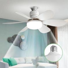 Imagem de Ventilador de Teto Moderna Silencioso com Lâmpada e Controle - GUIRO