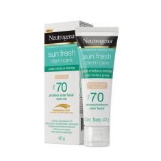Imagem de Protetor Solar Facial Neutrogena Sun Fresh Derm Care Pele Clara Fps 70