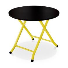 Imagem de Mesa Infantil Ibiza Dobrável Para Criança Desenhar Amarelo E Preto - G