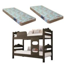 Imagem de Beliche Kenia Vira 2 Camas Solteiro Super Resistente - Carmolar - Camo