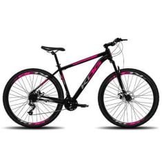 Imagem de Bicicleta Feminina 29 KOG 21V Shimano Tourney Freio Disco, Preto, Rosa