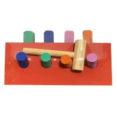 Imagem de Bate Pinos Brinquedo Infantil Educativo E Pedagógico Em Mdf