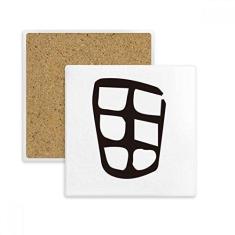 Imagem de Escrivaninha de osso com sobrenome chinês, porta-copos, porta-copos, caneca, suporte de subplaca, pedra isolante