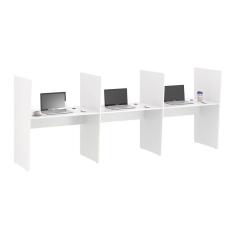 Imagem de Mesa de Atendimento 3 Lugar Iron Branco