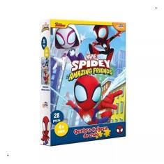 Imagem de Quebra Cabeça 28 Peças Grandes Marvel Spidey - Toyster 8059