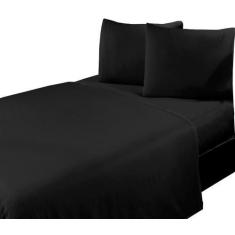 Imagem de Jogo De Lençol Casal Liso 3Pçs C/ Elástico Várias Cores - Doce Lar Enx