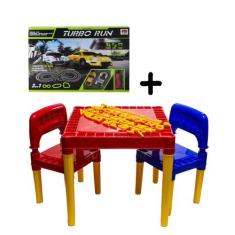 Imagem de Kit Infantil Mesa Tritec+ Autorama Autopista Turbo Circuito - Tritec E