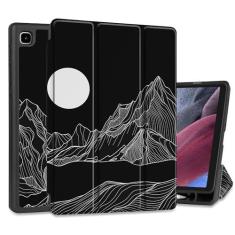 Imagem de MEEgoodo Capa para Samsung Galaxy Tab A7 Lite de 8,7 polegadas com suporte para lápis, capa inteligente fina com suporte triplo para tablet com TPU macio para Galaxy Tab A7 Lite 2021
