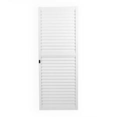Imagem de Porta de Alumínio de Correr Sobrepor 215x80cm Laminada Reversil Soft Plus MGM Branco