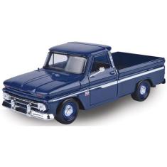 Imagem de Caminhonete Chevy Coleção Miniatura Antiga C10 1966 1/24 Metal - Motor