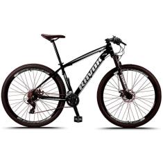 Imagem de Bicicleta Aro 29 Freio A Disco 24 Velocidades Alavanca Suspensão Cor:cinza;tamanho:21&quot;
