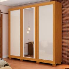 Imagem de Guarda-Roupa Casal Japão Com Espelho 3 Portas Linhamobília