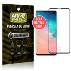 Imagem de Película de Vidro Elite Cola na Tela Toda Samsung Galaxy S10 - Armyshield