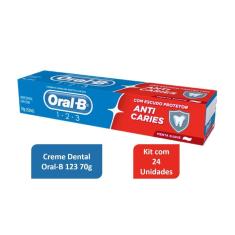 Imagem de Kit Creme Dental Oral-B 123 70g No Atacado com 24 unidades