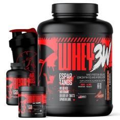 Imagem de Whey Protein 3w 1,8Kg + Bcaa + Creatina + Shaker-Unissex