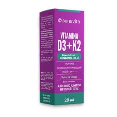 Imagem de Vitamina D3 + K2 Ossos Saudáveis Sanavita 20 Ml Sabor Limão