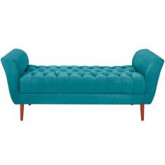 Imagem de Recamier Grecia 150cm Suede Azul Mpassos Azul