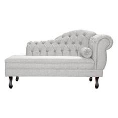 Imagem de Recamier Namoradeira Larissa Lado Esquerdo Linho Cores - DS Estofados