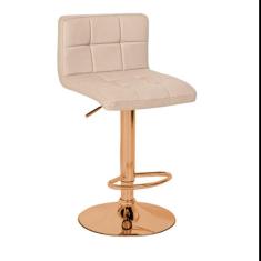 Imagem de Banqueta Giratória Gomos - Nude | Alta - Red Gold