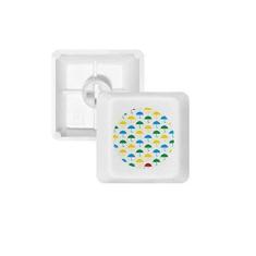 Imagem de Kit de atualização para jogos com teclado mecânico PBT Rain Umbrella Weather Cloud