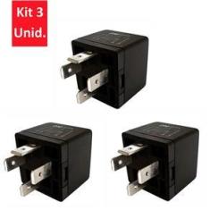 Imagem de Kit 3 Unidades - Relé Auxiliar - 12V - 40A - DNI 0111