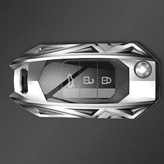 Imagem de TPHJRM Capa de chaveiro de carro Smart Zinc Alloy Case, apto para Honda Civic CR-V HR-V Accord Jade Crider Odyssey 2015-2018, chaveiro de carro ABS Smart Car Key Fob